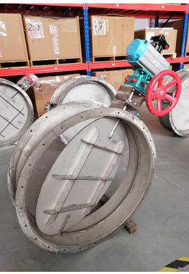 Pneumatische Schmetterlingsdämpfer Rund-Hochtemperatur-Industrie-Schmetterlingsdämpfer