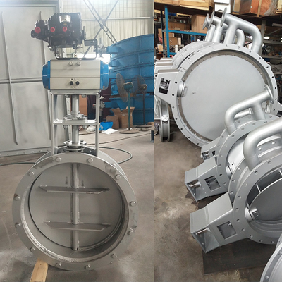 Pneumatische Schmetterlingsdämpfer Rund-Hochtemperatur-Industrie-Schmetterlingsdämpfer