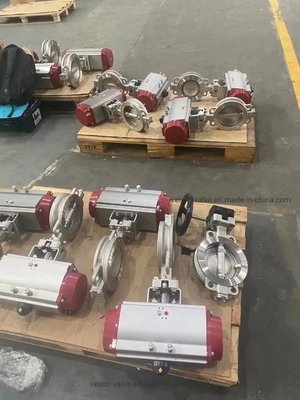 HP Series Stainless Steel Pneumatic Butterfly Valve 2-24 Inch