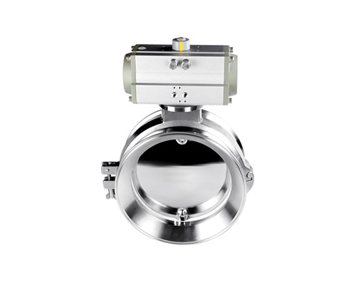 Horizontales Pneumatisches Schmetterlingsventil 1-10 Zoll Wafer-Typ