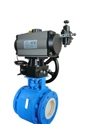 Pneumatic Actuator Ball Valve with ISO5211 Top Flange PN1.0-32.0MPa and 2 inch-24 inch Size Range