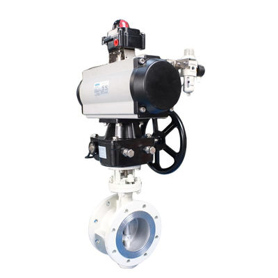 Air Actuated Butterfly Valve with Mid-Pressure (2.5mpa< Pn <6.4mpa) and Medium Temperature (120°C<T<450°C) for 2 inch-24 inch Industrial Applications