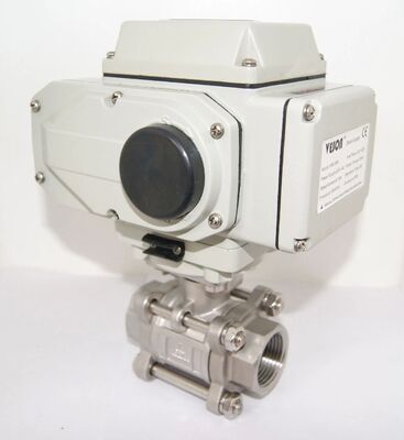 Elektrisch betätigtes Kugelventil mit 3-PC-Schraubenende, Druckbewertung PN1,0-32,0MPa und ISO5211-Standardkonformität