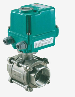 Elektrisch betätigtes Kugelventil mit 60 Nm Ausgangsdrehmoment IP67 Gehäuse und Gehäuse aus Aluminiumlegierung für motorisierte Ventilanwendungen