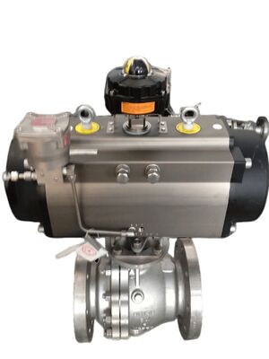 Harteloxierter pneumatischer Stellantrieb mit ISO5211/DIN3337 Standard und 347 Nm Drehmoment für den industriellen Einsatz