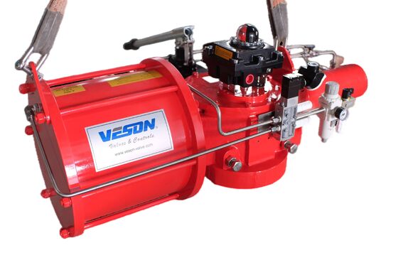 Doppelwirkender Feder-Rückkehr-Viertel-Wende-Scotch-Yoke-Pneumatikbetreiber mit 830 71753 nm Drehmoment für Kraftwerke