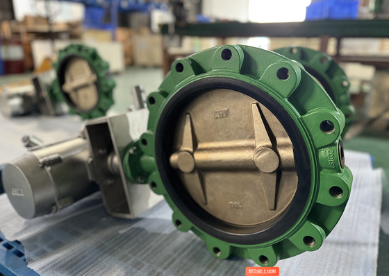 12 Zoll ANSI 150lb Lug-Schmetterlingsventil Präzisionskonfiguriert mit NBR-Sitz Fernbedienung des Ventils