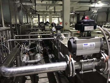 Pneumatischer Antrieb von Rohrleitungsventilen aus Gusseisen Pneumatisches Ventil an / ab / zweiseitiges Pneumatisches Ventil Schwerlasttyp
