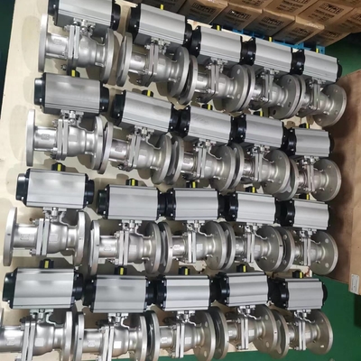 Anodisierte Sockel-Schweißung pneumatisch an weg vom Ventil mit Endschalter-horizontalen pneumatischen Auslösern