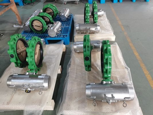 Marine Industry Pneumatic Butterfly Valve SS316 für salziges Meerwasser Rig Valve